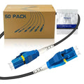 50-Pack - 3m Uniboot LC to LC Armored Fiber Patch Cable, Singlemode 9/125um by Bangun