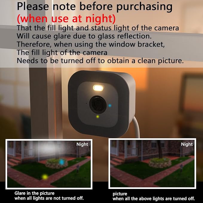 Teccle Window Mount for Blink Mini 2k / 2, Through Glass Use Blink Indoor Camera - Image 4