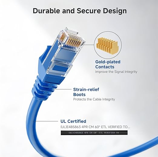Cable Matters 10Gbps Snagless Cat 6 Ethernet Cable - 35ft - Image 4