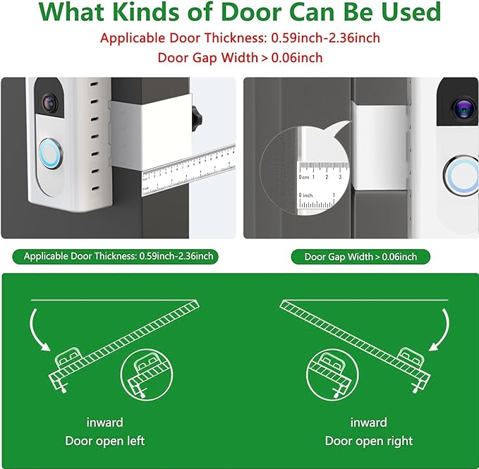 QIBOX Anti-Theft Video Doorbell Mount Compatible - Image 3