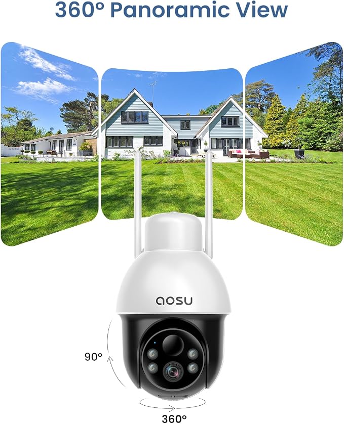 AOSU Solar Security Camera Wireless Outdoor - Image 2