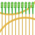 10Pack - 1m SC/APC to SC/APC Fiber Optic Internet Cable, Single Mode Patch Cable by Bangun