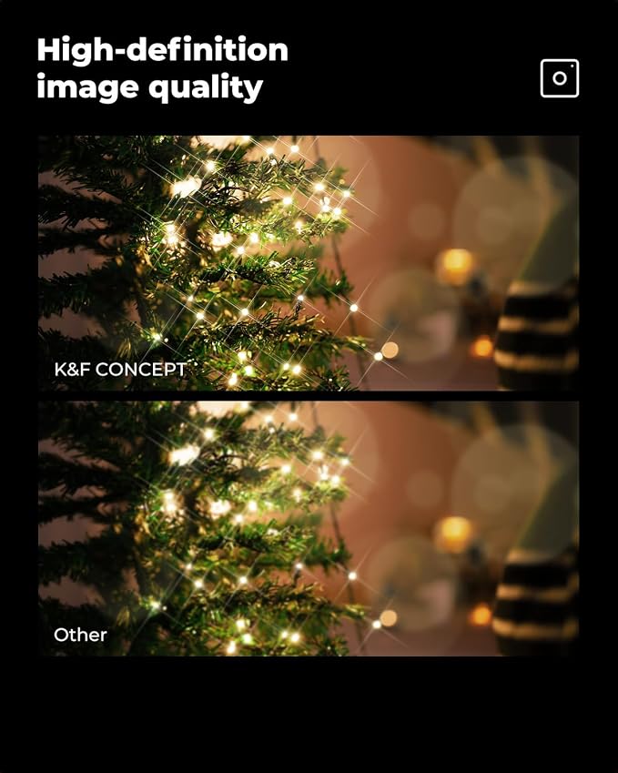 K&F CONCEPT 52mm Variable Short Line Star Lens Filter, Cross Screen Starburst - Image 6