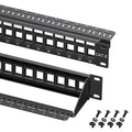 Cable Matters Rackmount or Wall Mount 1U 24 Port Keystone Patch Panel by CableMatters