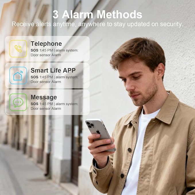 Alarm System for Home Security, Phone App Control Auto Alarm Dial, Real-Time - Image 6