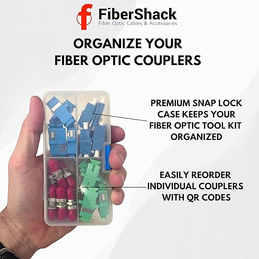 Fibershack - Fiber Optic Coupler Kit - Fiber Optic Connector Kit Includes 26 - Image 2