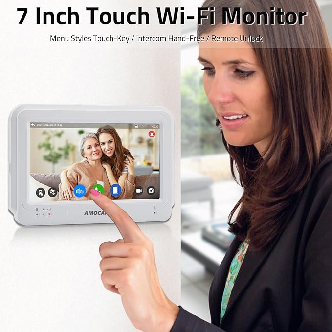 Wireless WiFi Video Doorbell Intercom System, 1080P Video Door Camera - Image 2
