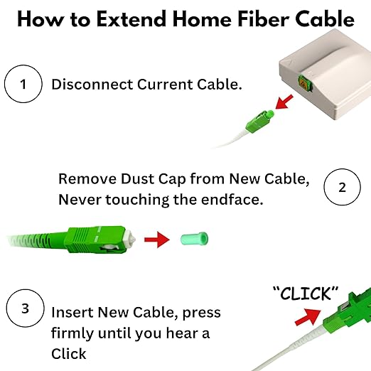 Fibershack - White SC/APC Fiber Optic Internet Cable 30ft - 10M SCAPC Simplex - Image 7