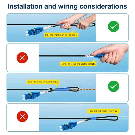 120ft Uniboot LC to LC Outdoor Armored Fiber Patch Cable, Low Friction Single - Image 6