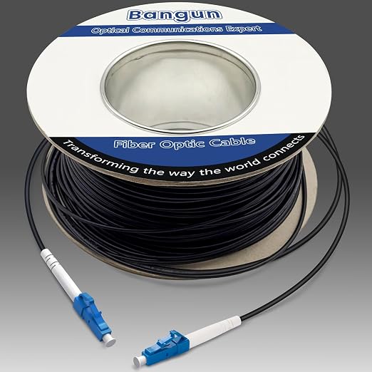 75 Meters LC to LC Outdoor Armored Simplex Fiber Patch Cable, Single Mode Fiber by Bangun