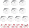 SITERLINK Smoke Detectors 10 Year Battery Operated, Smoke Alarm by SITERWELL