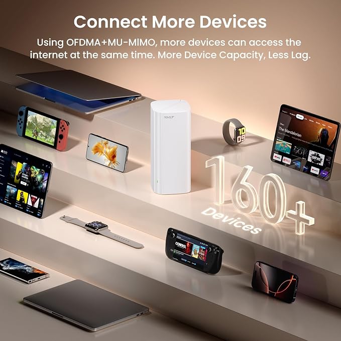 Tenda BE5100 WiFi 7 Mesh WiFi System – Dual-Band Whole-Home Coverage, 1×2.5G + - Image 7