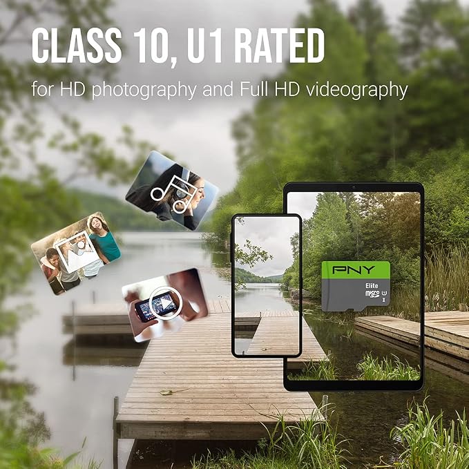 PNY 32GB Elite Class 10 U1 microSDHC Flash Memory Card - Image 4