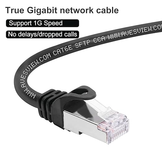 CAT 6 Shielded 100 ft Ethernet Cable, Indoor High-Speed 10Gbps Shielded CAT 6 - Image 4