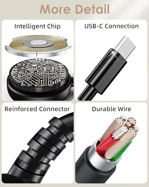 3.3FT USB C for Samsung Galaxy Watch Charger Compatible - Image 6