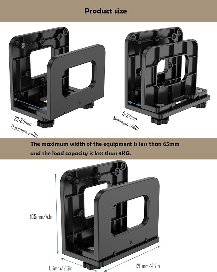 Cable Box Wall Mount for WiFi Router/Modem Shelf for Apple TV/ROKU, Compatible - Image 2