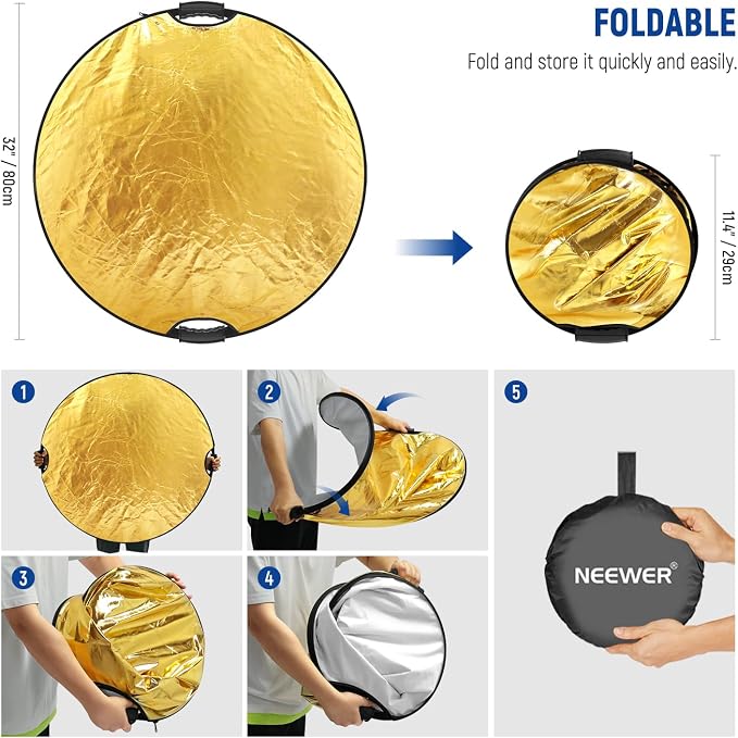 NEEWER 32"/80cm 5 in 1 Light Reflector - Image 8