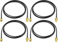 Bingfu WiFi Antenna Extension Cable 4-Pack RP-SMA Male to RP-SMA Female by Bingfu-AntennasConnectivity