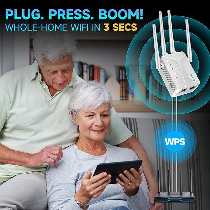 WiFi Extender Signal Booster Covers Up to 15000 Sq Ft - Image 4