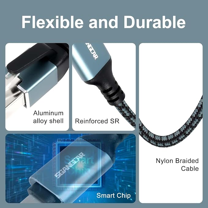 USB C to Ethernet Cable, 30 Feet Type C to Gigabit Ethernet Cable, USB C to - Image 3