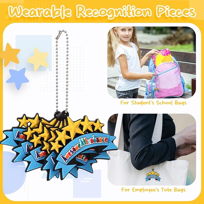 200 Pcs Awesome Attendance Silicone Tags - Image 6