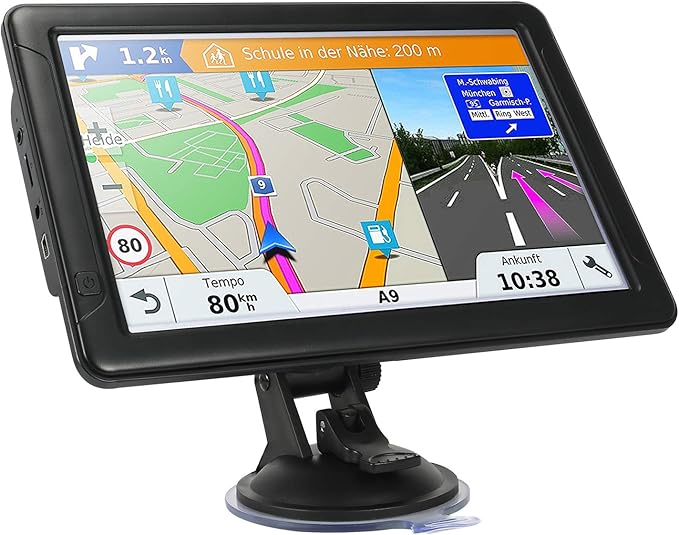 GPS Navigator for Car Truck RV, 9-inch High-Definition Touch Screen，2025 Maps by UNSXHIT