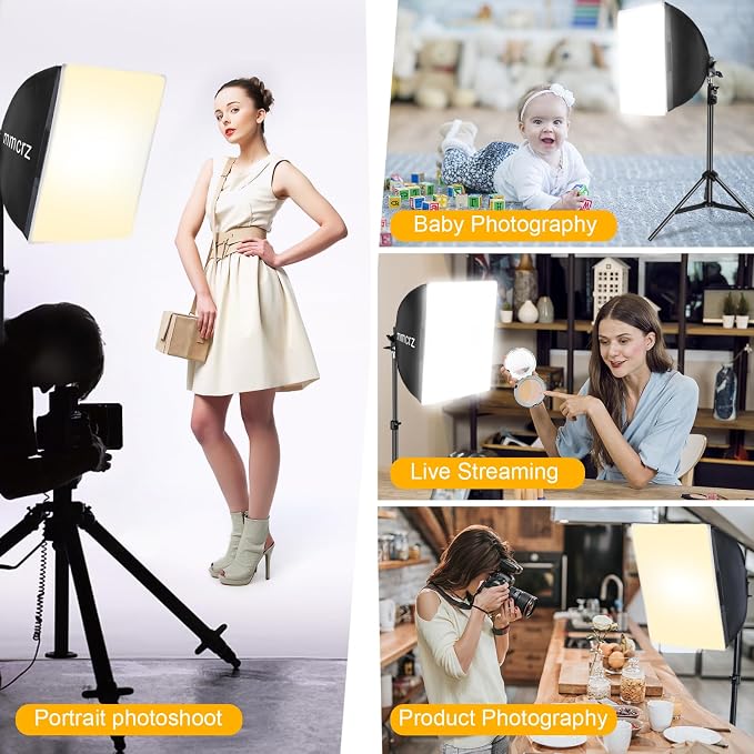 Professional Softbox Lighting Kit, Continuous Lighting - Image 7