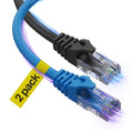 Cat 6 Ethernet Cable 6 Ft 2 Pack, Cat 6 Cable Outdoor&Indoor, High Speed 10Gbps by UltraClarityCables