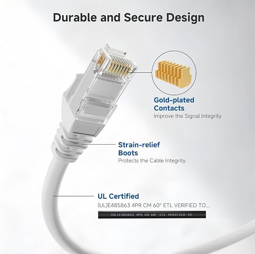 Cable Matters 10Gbps Snagless Cat 6 Ethernet Cable - 40ft - Image 4