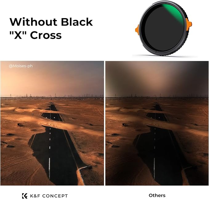 K&F CONCEPT 72mm ND4-64 ND Lens Filter Variable & CPL Polarizers Filter 2-in-1 - Image 3