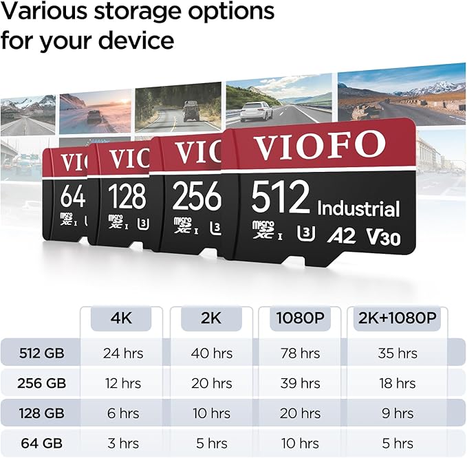 VIOFO 64GB Industrial Grade High Endurance microSDXC Card - Image 4