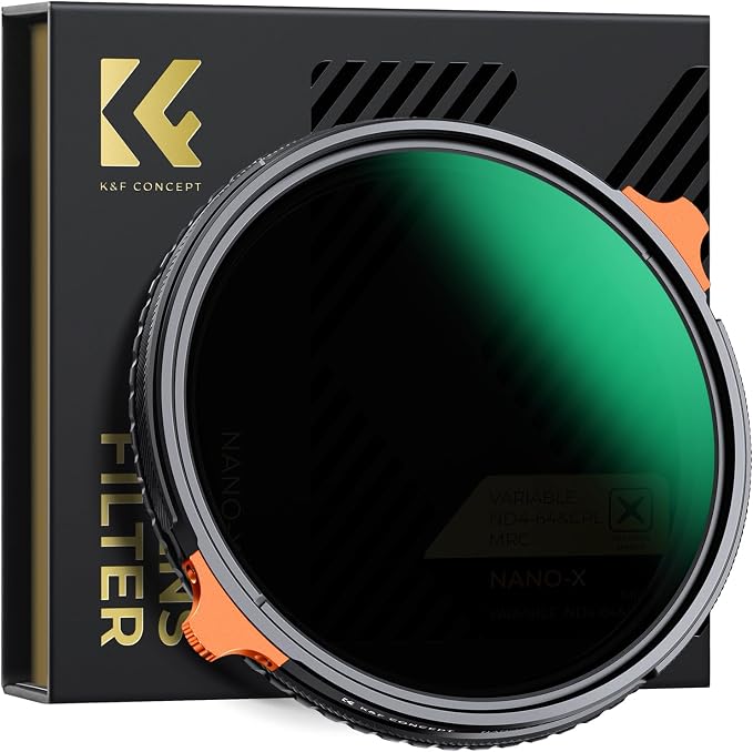 K&F CONCEPT 43mm ND4-64 ND Lens Filter Variable & CPL Polarizers Filter 2-in-1 by KFCONCEPT