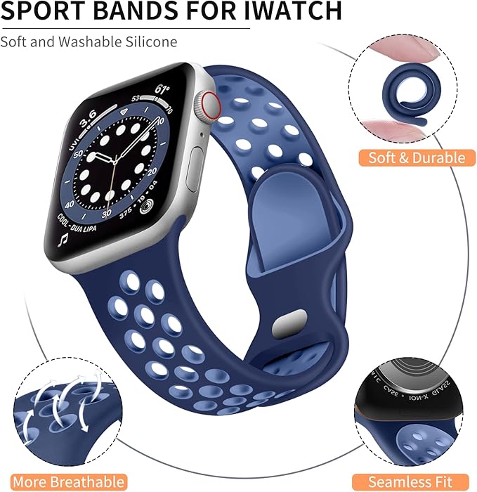 Lerobo Band Compatible with Apple Watch Band Ultra 49mm Series 11 10 46mm Ultra - Image 2