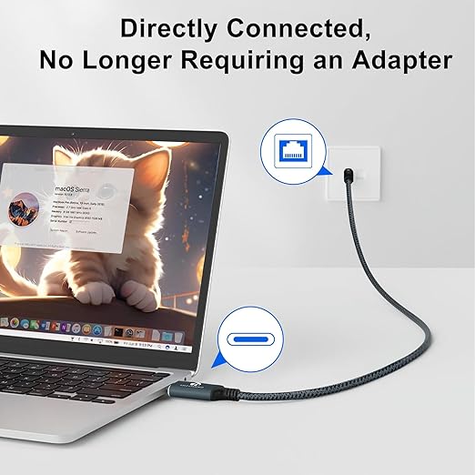 USB C to Ethernet Cable 3.3FT, Type C to RJ45 Gigabit LAN Network Cord - Image 5