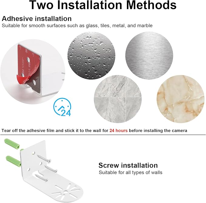 UYODM 2Pack Adhesive Metal Wall Mount Compatible - Image 3