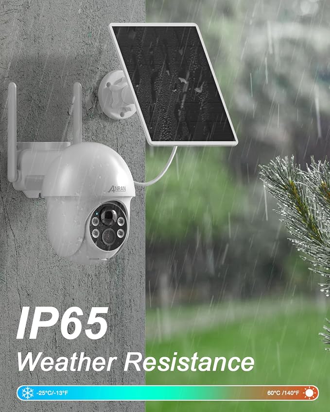 ANRAN Security Camera Wireless Outdoor, 2K Solar Outdoor Camera - Image 6