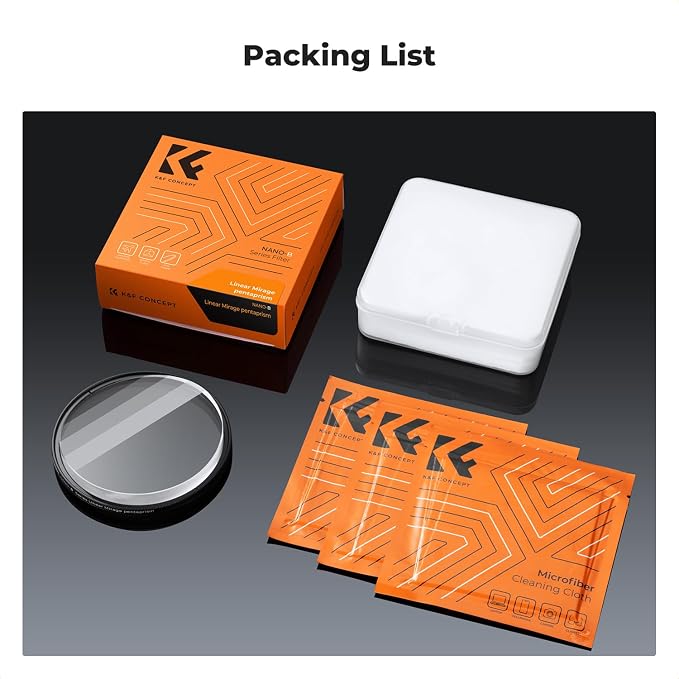K&F CONCEPT 82mm Linear Glass Prism, Foreground Blur, Repeated Color Images - Image 7