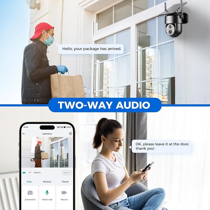 LITYMOL 4G LTE Cellular Solar Security Cameras Wireless Outdoor, No WiFi Cameras - Image 5