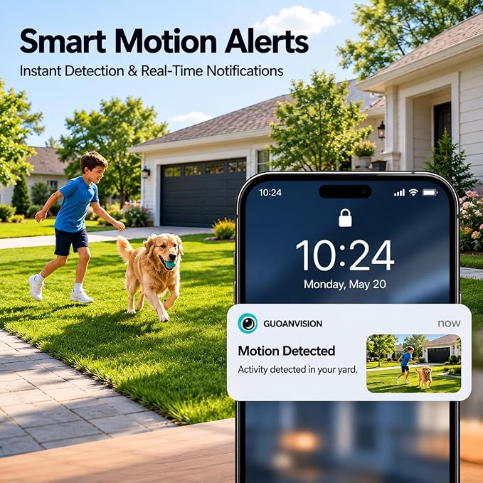 Cameras for Home Security Indoor Outdoor, Dual Antenna 5G/2.4G WiFi Security - Image 2