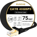 BUSOHE Cat 8 Ethernet Cable 75 FT, 40Gbps 2000MHz Cat8 High Speed Flat Internet by BUSOHE