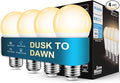 Dusk to Dawn Light Bulbs Outdoor, 3000K Warm White, 12W Auto ON/Off Light by MikeWin