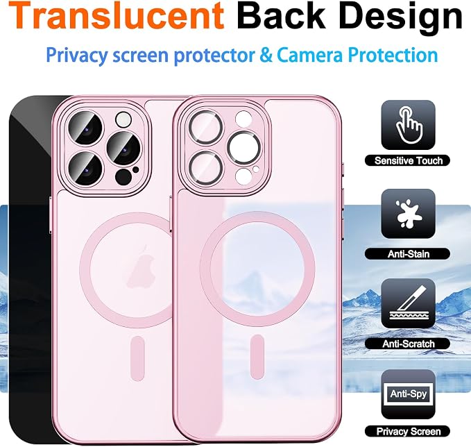 for iPhone 14 Pro Case with Privacy Screen Protector and Camera Protection - Image 2