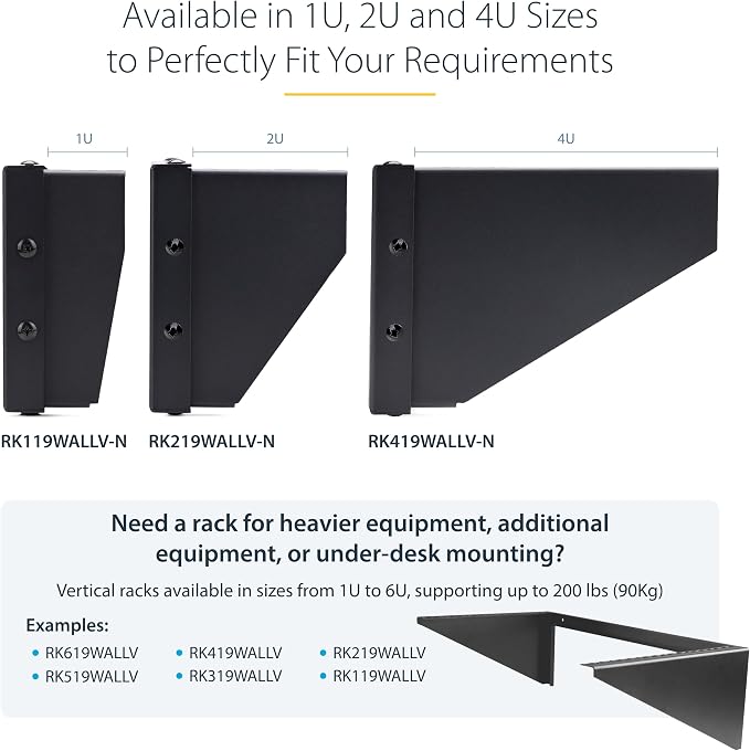 StarTech.com 2U Vertical Wall-Mount Bracket - Image 6