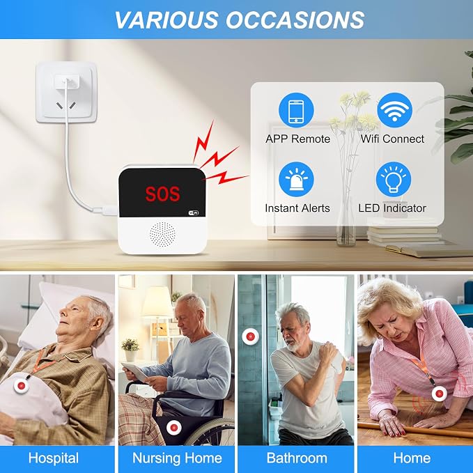 WiFi Rechargeable Smart Caregiver Pager System - Image 7