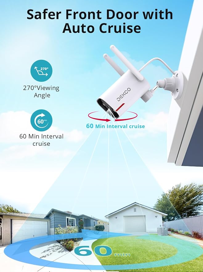 DEKCO 4 Pack Wired Home Camera Outdoor - Image 7