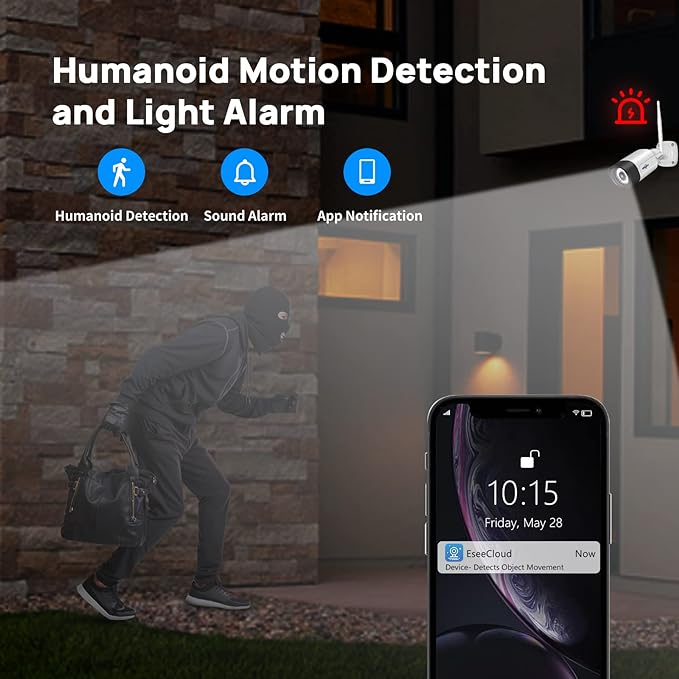 Hiseeu 2.5K 5MP WiFi Security Camera System Outdoor, Expandable 16CH 8MP NVR - Image 5