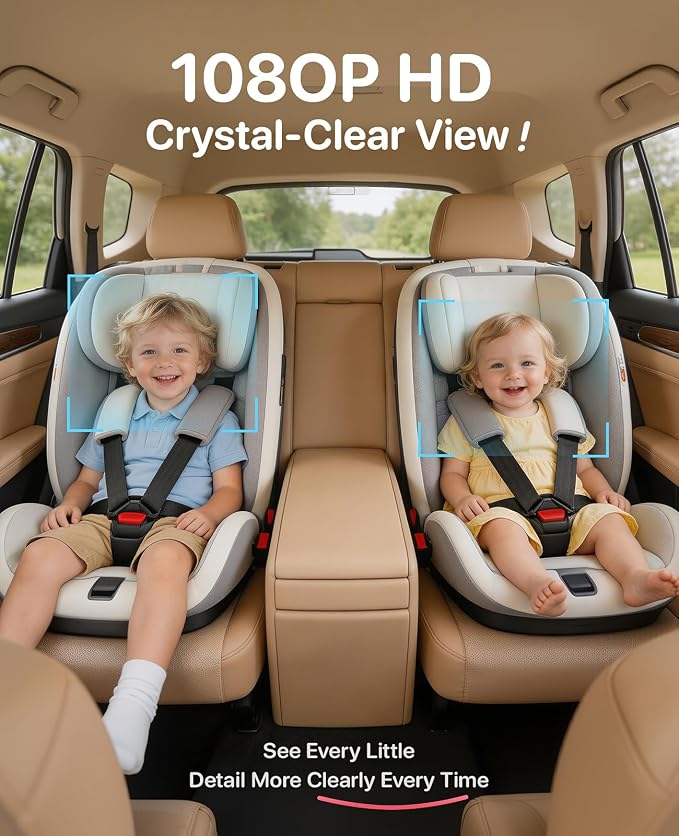 Luckview BM5 MAX 1080P HD Dual Baby Car Camera - Image 2