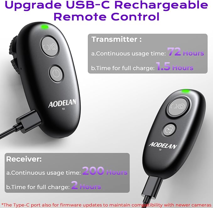 for Canon Rechargeable Camera Remote Shutter Release - Image 3