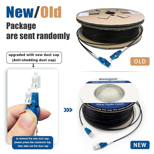 100 Meters Uniboot LC to LC Outdoor Armored Fiber Patch Cable, Low Friction - Image 6