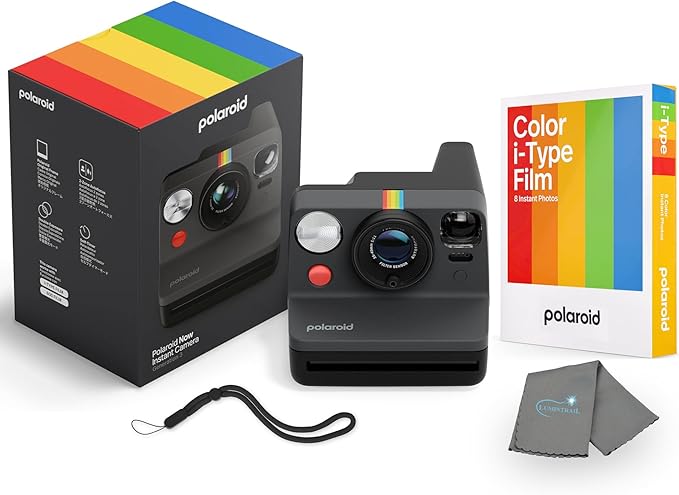 Polaroid Now 3rd Generation i-Type Instant Camera + 8 i-Type Color Film Bundle by Polaroid